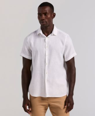 Men's Solid Linen Shirt
