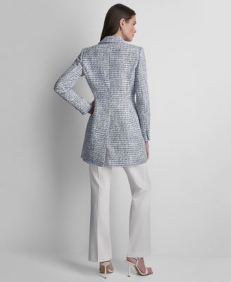 Women's Tweed One-Button Topper Jacket