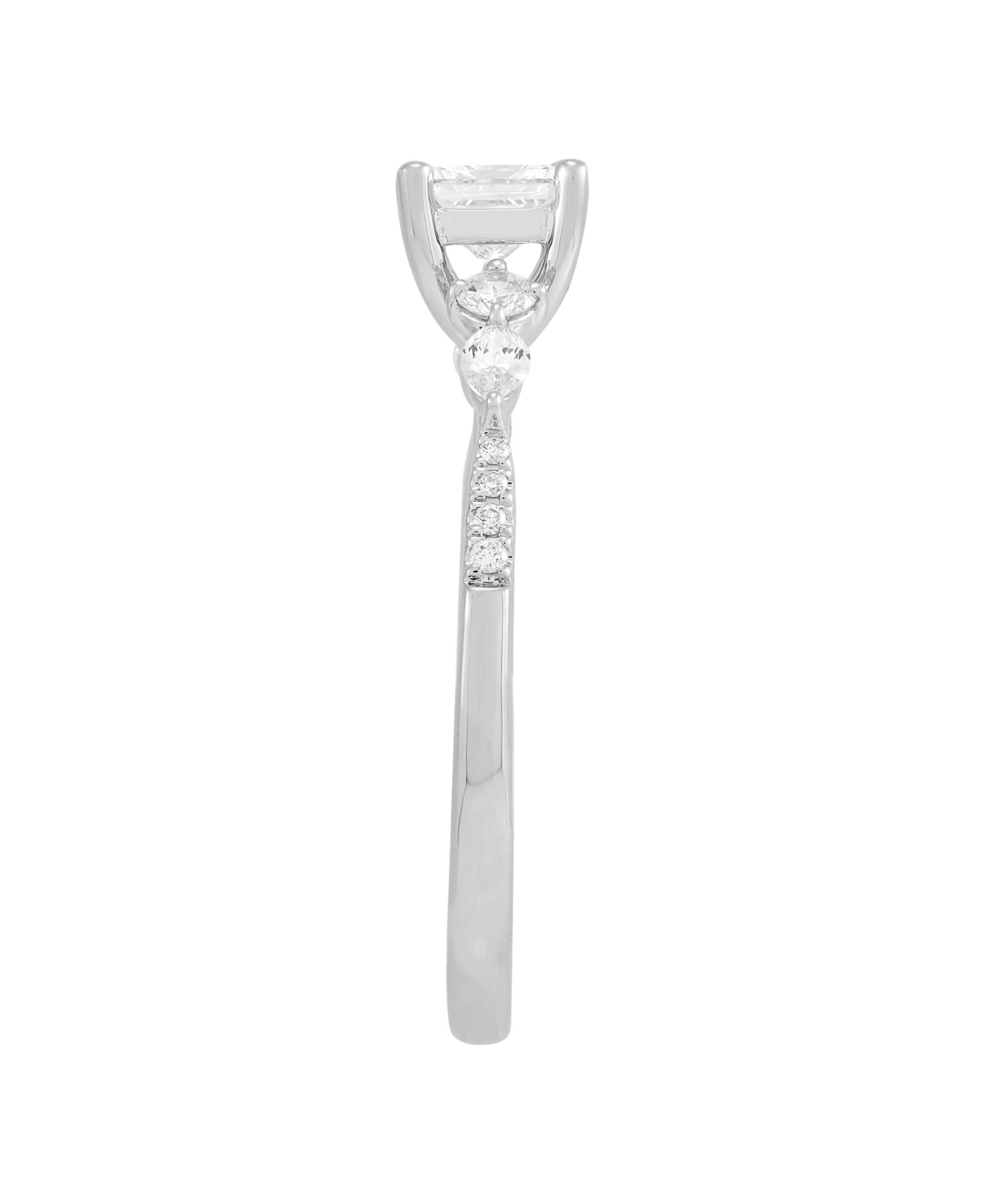 Macy's Diamond Engagement Ring (3/4 ct. t.w.) in 14k White Gold