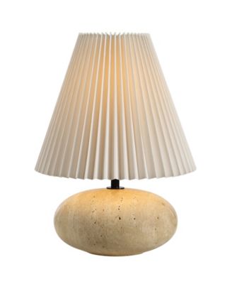 Noto 14" Travertine Table Lamp