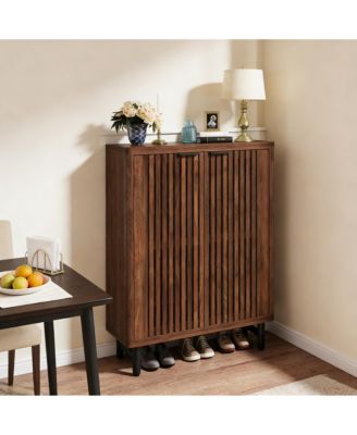 Wooden Storage Cabinet,Shoe Cabinet for Entryway,Living Room