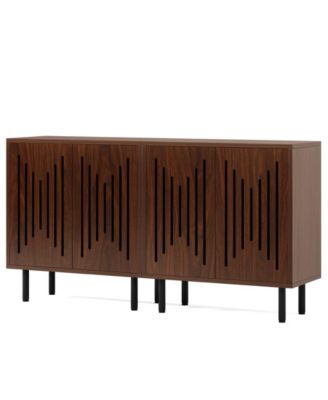  Sideboard Buffet Cabinet, Buffet Cabinet Sideboard Cabinet with Doors & Adjustable Shelves, Freestanding Accent Storage Cabinet