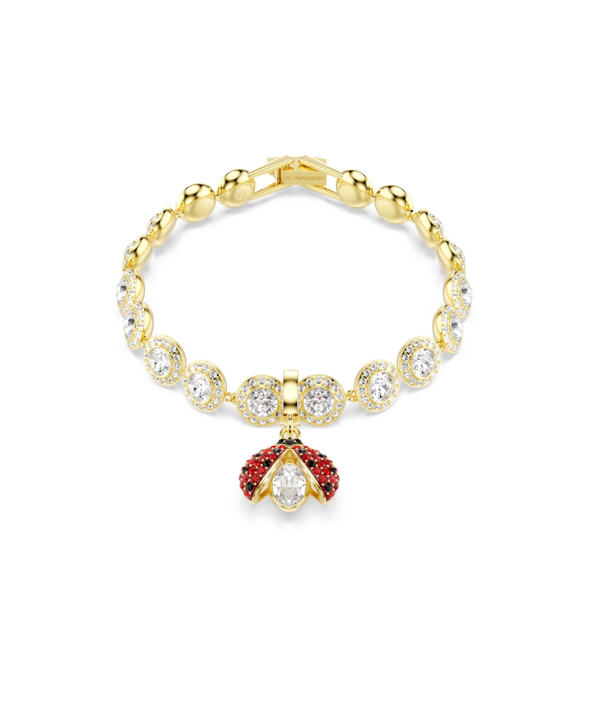 Swarovski Gold-Tone Plated Ladybug Idyllia Charms