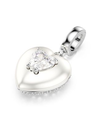 Rhodium Plated Heart Idyllia Charms
