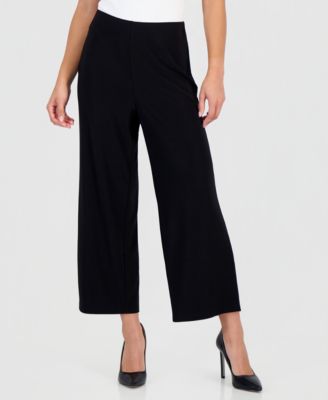 Petite High Rise Cropped Pull-On Pants