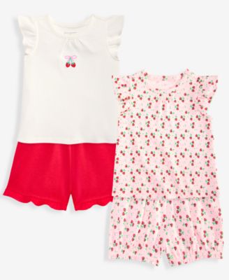 Baby Girls' 3M-24M Mix & Match Berries Tops & Shorts