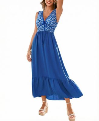 Women's Serene Ornate Maxi Beach Dress