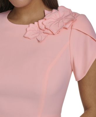 Women's Jewel-Neck Midi Dress