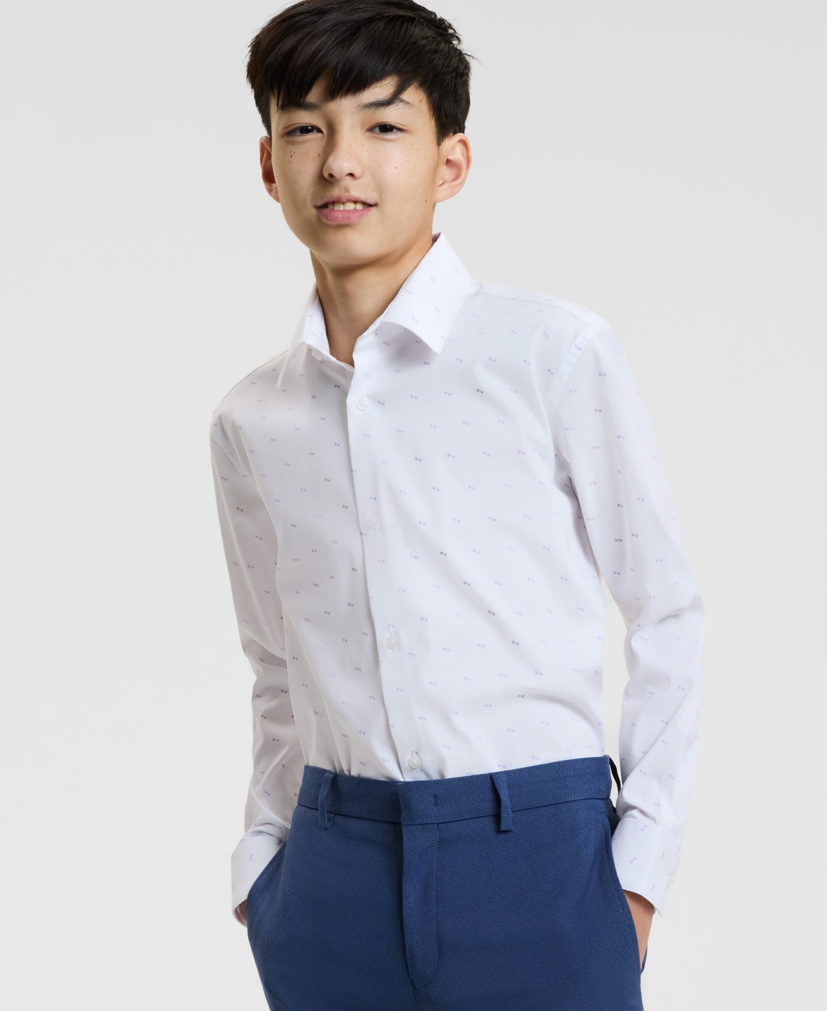 Kenneth Cole Reaction Boys' 8-20 Collared Dress Shirt