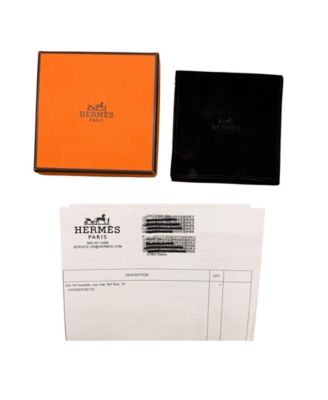 Pre-Owned BVLGARI Hermes  Clic HH In Noir Mat Bracelet