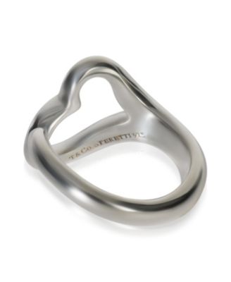 Sterling Elsa Peretti Open Heart Ring