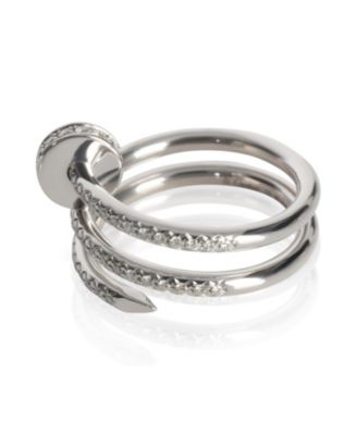 Gold Diamond Double Juste Un Clou Ring