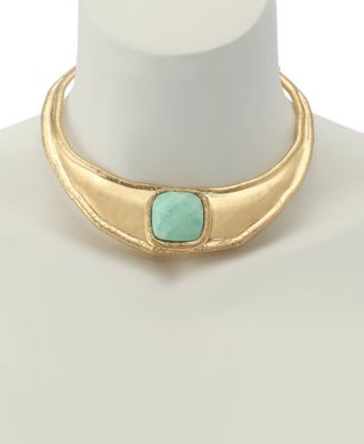 Turquoise Stone Collar Necklace