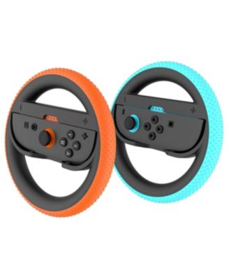 Kart World for Switch 2 and Sentriq Steering Wheel Set with MightySkins Joy-Con Controller Skin Code Bundle