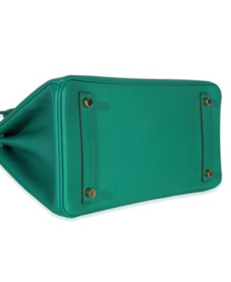 Pre-Owned HERMES Vert Jade Epsom Birkin 30 GHW