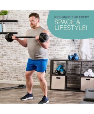 Adjustable Dumbbell 43lb Single – Quick-Change Adjustable Weight with Anti-Slip Handle, Space-Saving Gym Weights for Home Fitness