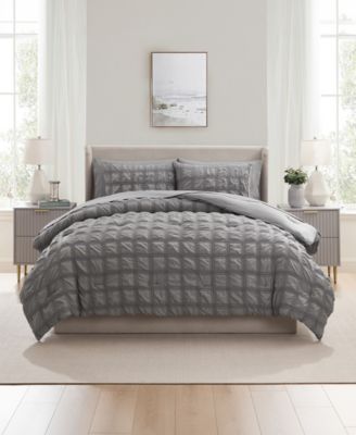 Luxury Soft Seersucker Design 7-Pc. Comforter Set, Queen
