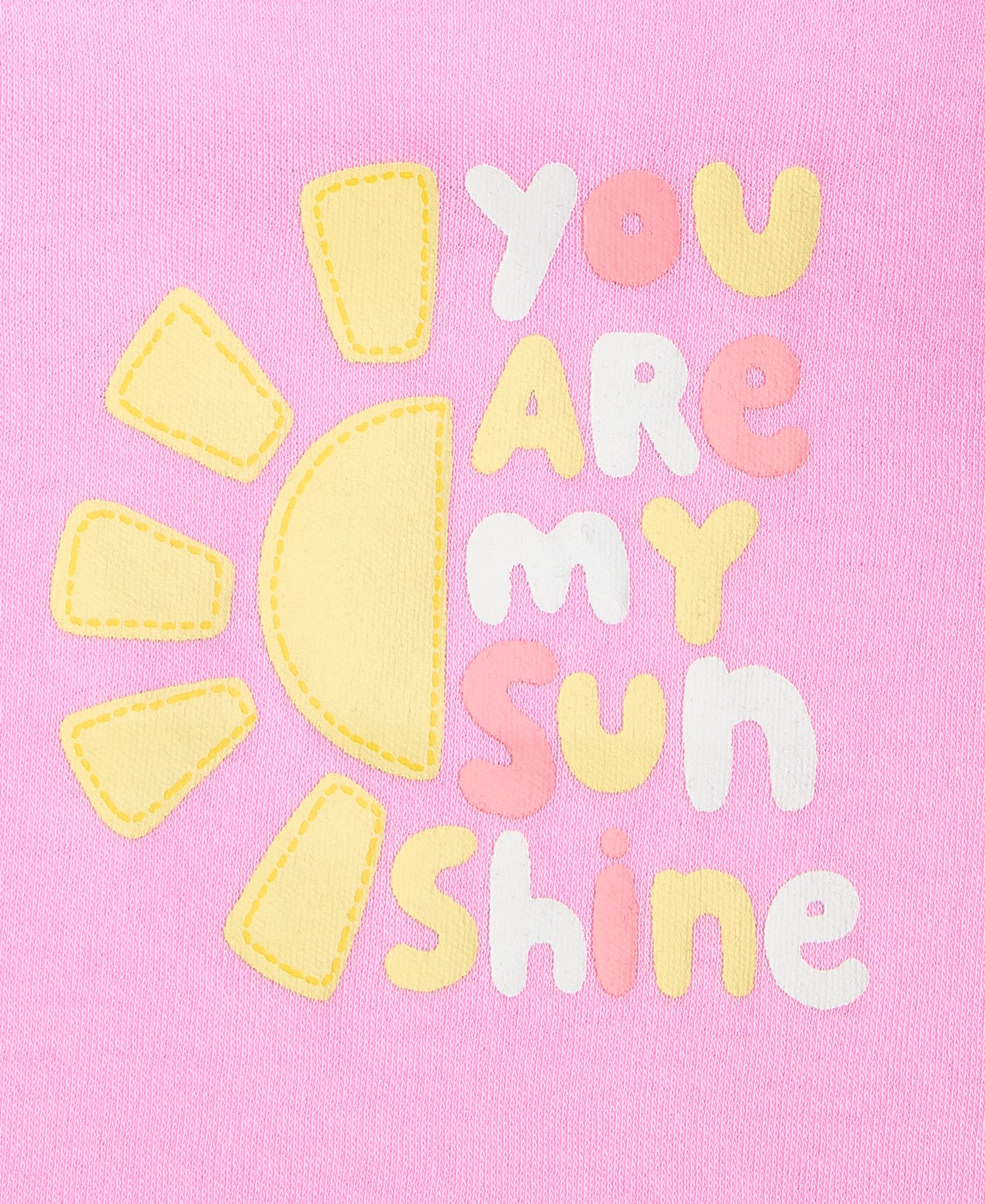 Baby Girls' 3M-24M Mix & Match You Are My Sunshine Flutter-Sleeve Top