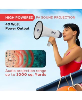 40W Rechargeable Megaphone Speaker with Handheld Mic PMP45R - Portable