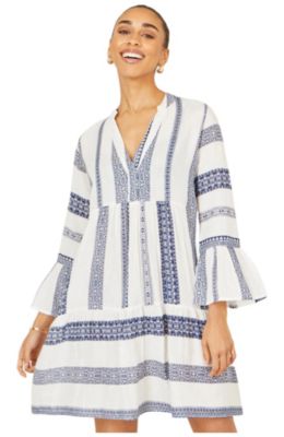 Women's Cotton Stripe Tunic Dress