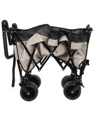 Multi-Functional Push-Pull Folding Wagon Cart - Rotating Handle, 360° All-Terrain Wheels, Large Capacity for Transport