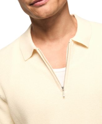 Men's Quarter-Zip Polo Sweater