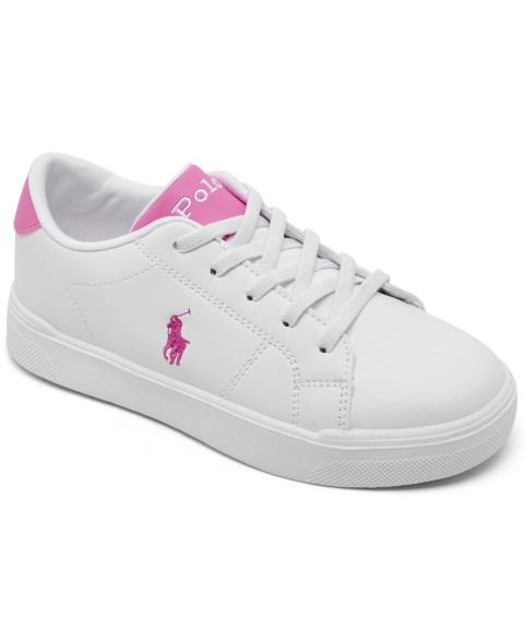 Детские кроссовки Polo Ralph Lauren Little Kids Sutton Fastening Strap Casual Sneakers from Finish Line