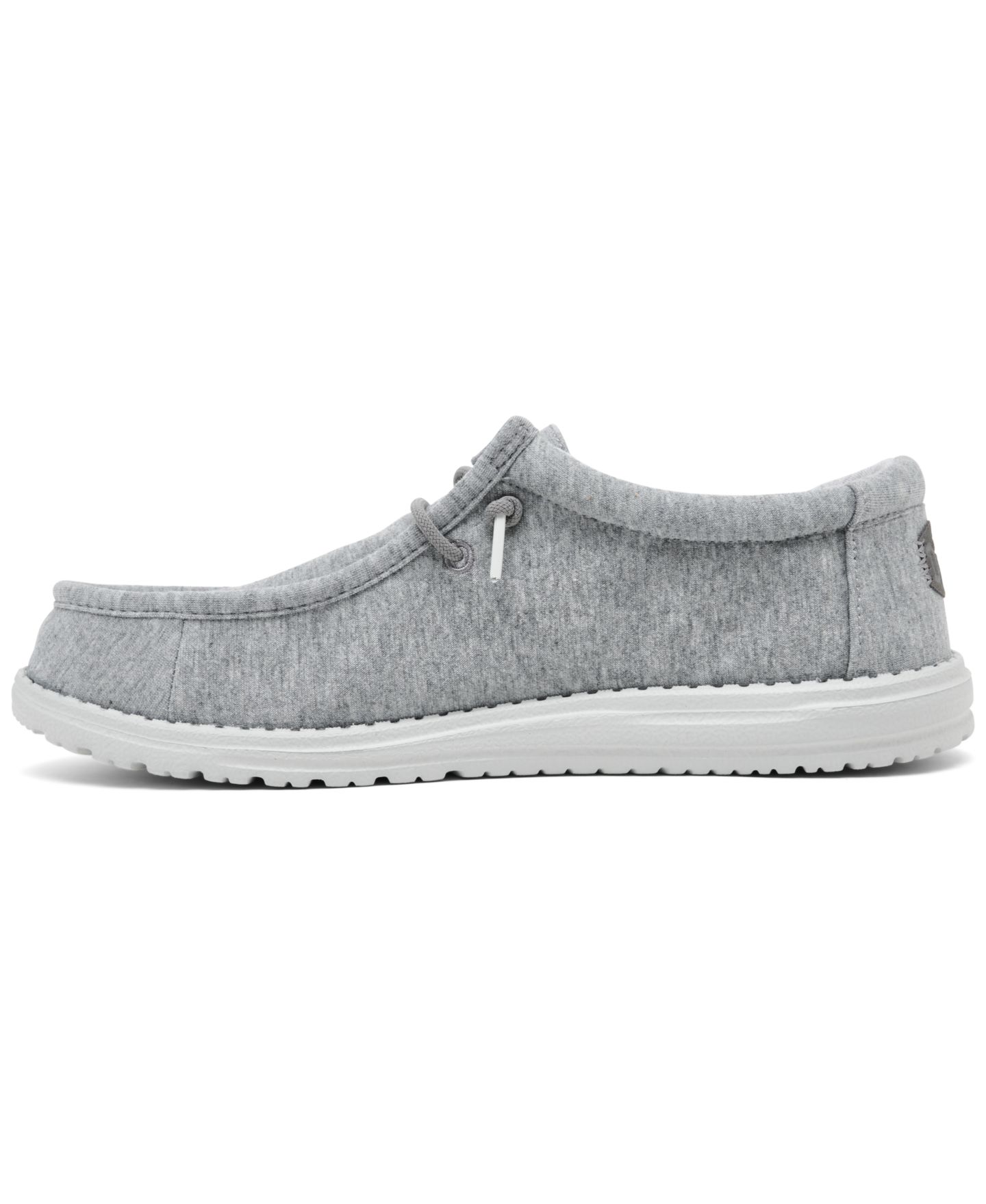 Мужские мокасины Hey Dude Wally Stretch Jersey Slip-On Casual Moccasins, цвет: Серый серо-коричневый — фото 3