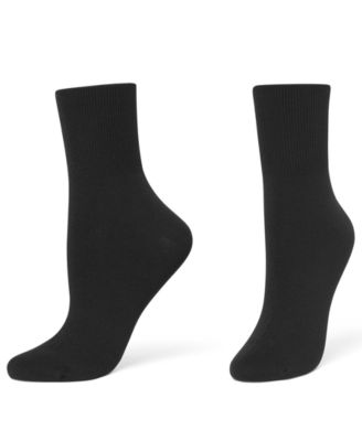Women's 3-Pack Bobby Ribbed-Cuff Crew Socks U23317