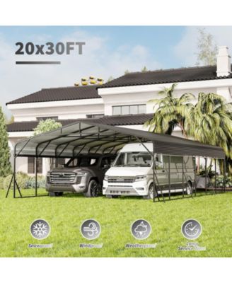 20x30 ft. Galvanized Steel Carport Shelter