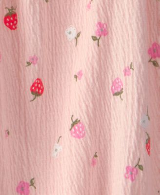 Baby Girls' Strawberry Short-Sleeve Top & Skort, 2-Piece Set
