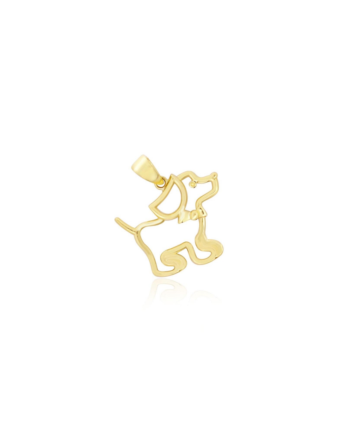 The Lovery Mini Gold Puppy Charm 14K Gold