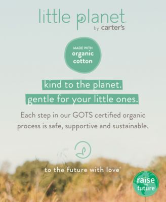 Little Planet by Carter’s Baby Boys' or Girls' Little Planet Organic Cotton French Terry Sweatpants, 2-Pack