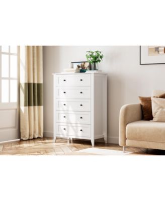 5 Drawers Dresser for Bedroom,Storage Dressers Organizer with Handles & Deep Drawers