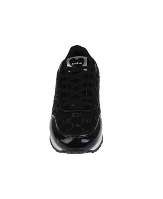 Women's Sneaker with Rhinestone bebe Mesh Upper