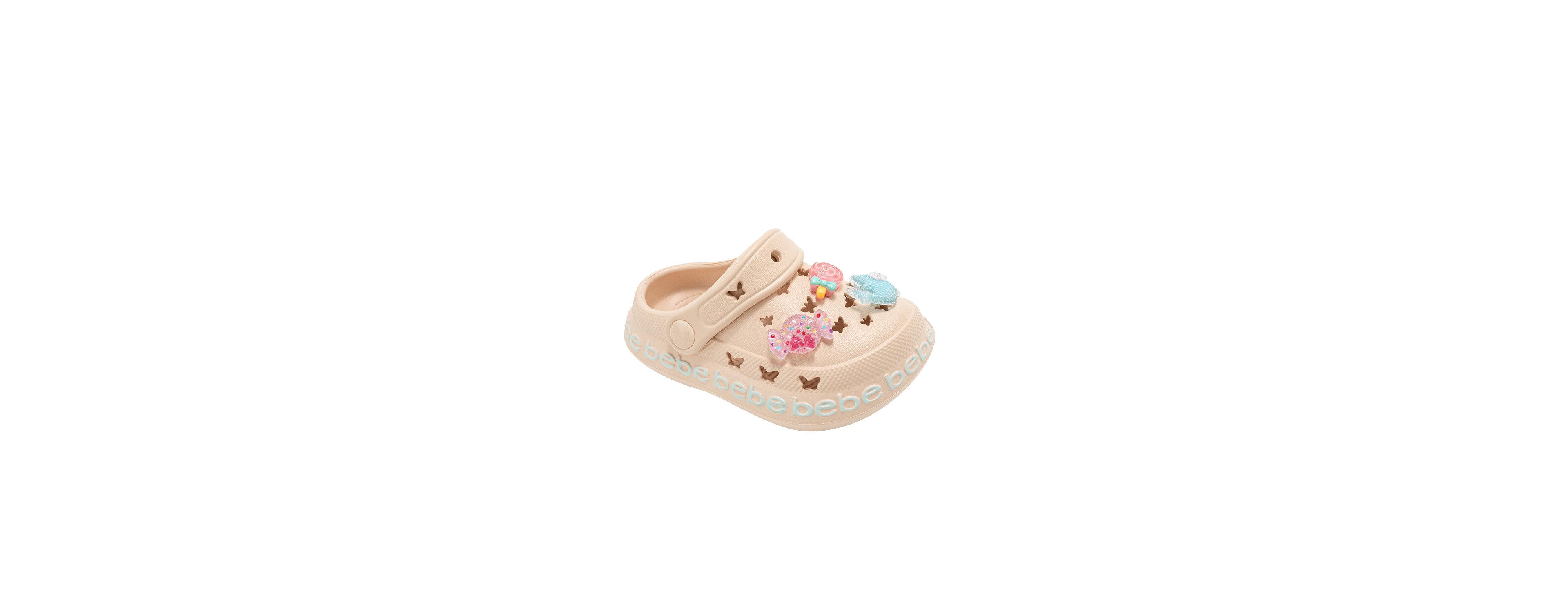 Bebe Big Girls Lighweight Eva Clogs - Slip On Comfy Shoes with Charms