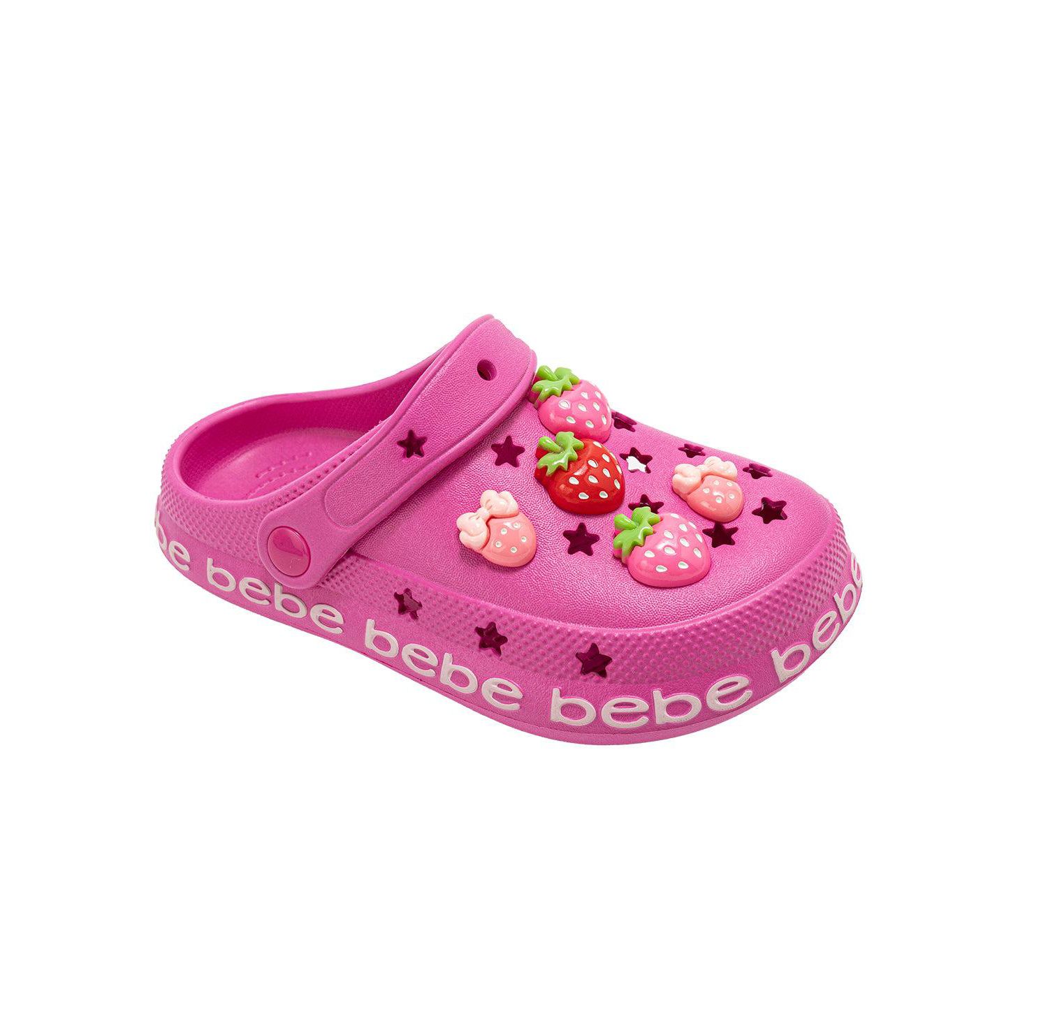 Little Girls EVA Lightweight Clogs - Slip - On Comfy Shoes with Fruit Charms