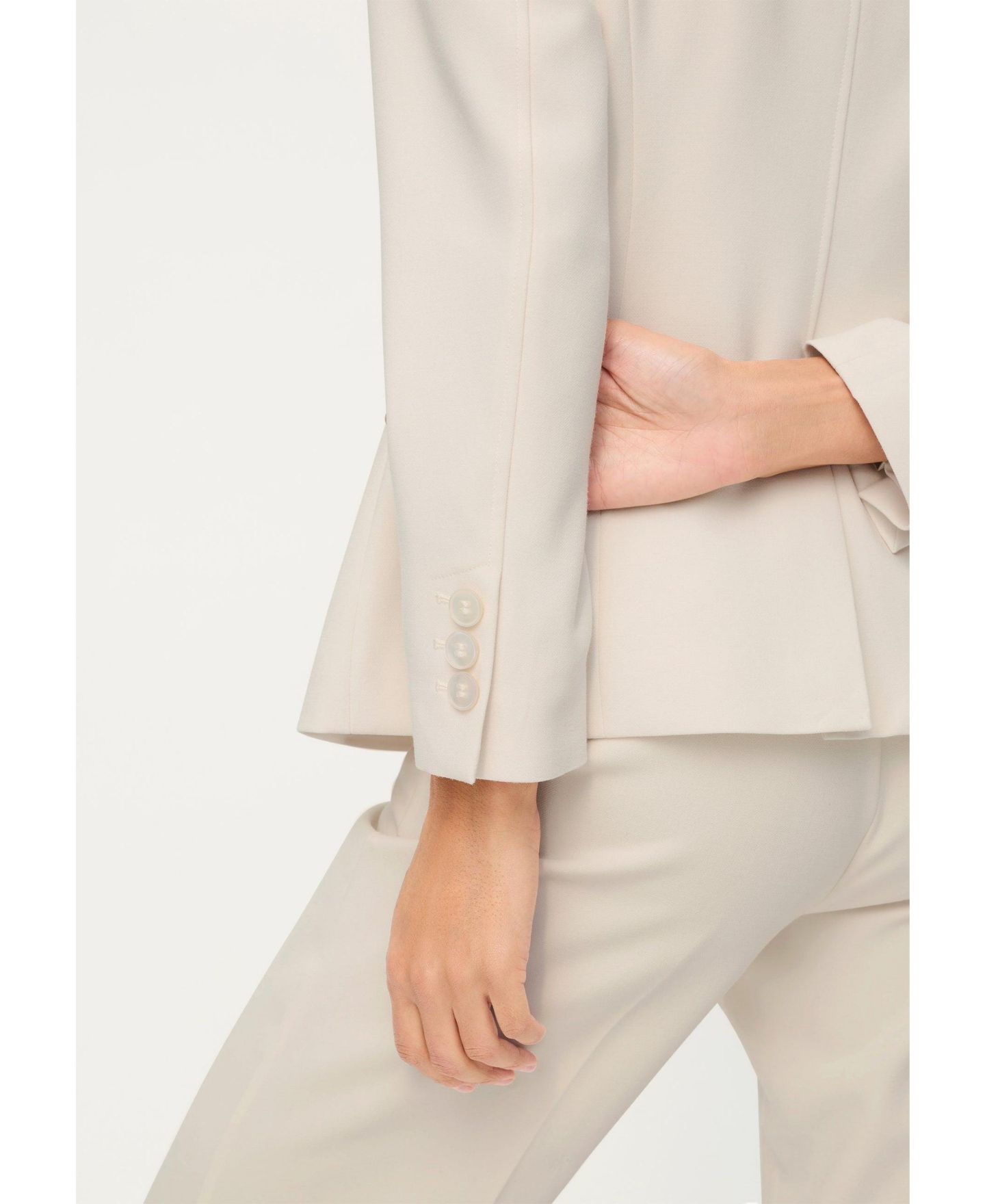 Женский пиджак Olsen Tailored Blazer, цвет: Льняной бежевый — фото 5