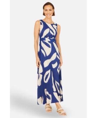 Women's Cotton Abstract Print Maxi Dress