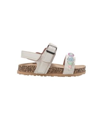 Girls Footbed Sandals - Comfortable Design & Beaded Ankle Strap