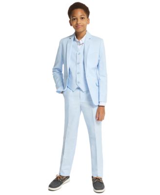 Boys' 8-20 Tri-Blend Button Front Suit Vest