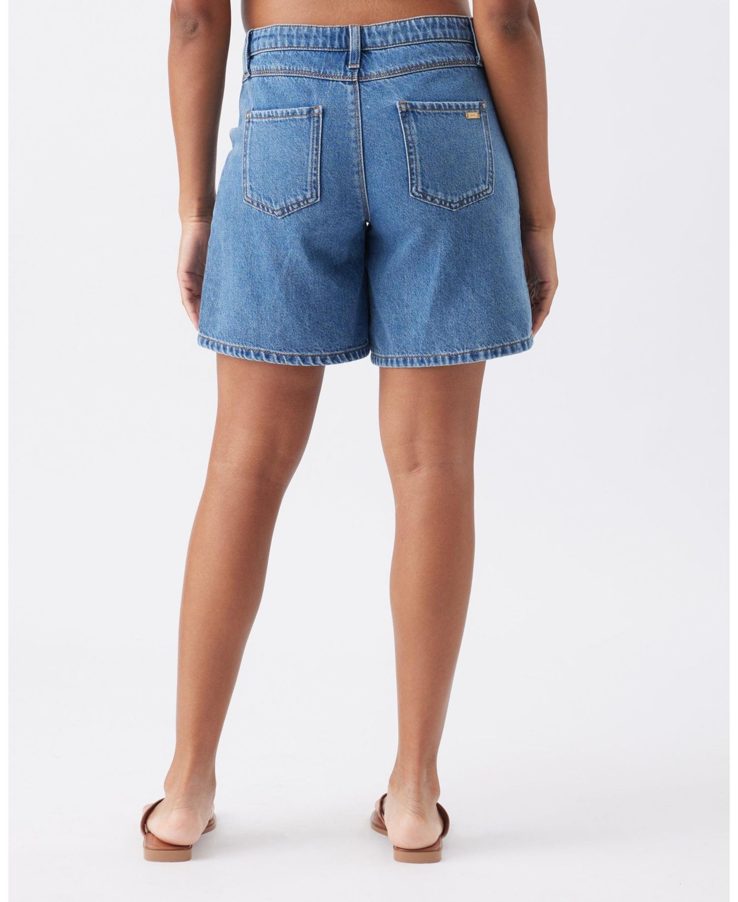 Maternity Ripe Dion Denim Short Classic Wash