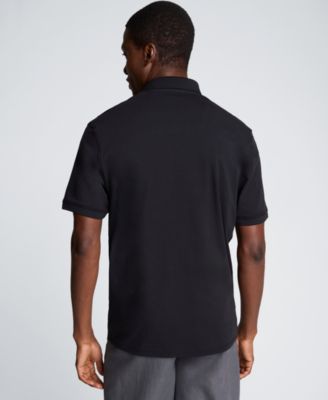 Men's Solid Button Placket Polo Shirt