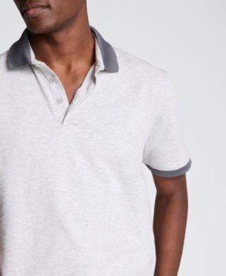 Men's Solid Button Placket Polo Shirt