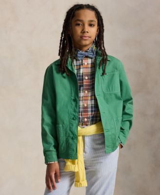 Boys' 8-20 Long-Sleeve Collared Shirt