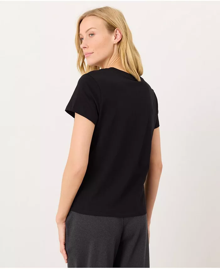 Women's Organic Cotton Softspun Essential V-Neck Tee - thumbnail 3