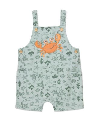Baby Boys' Short-Sleeve T-Shirt & Shortall, 2-Piece Set