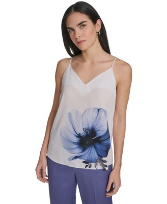 Women's Strappy Floral Camisole Top