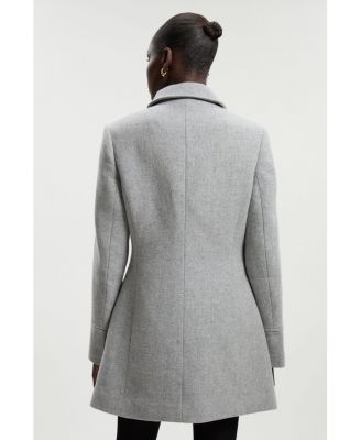 Women's Tailored Knot Detail Midi Coat