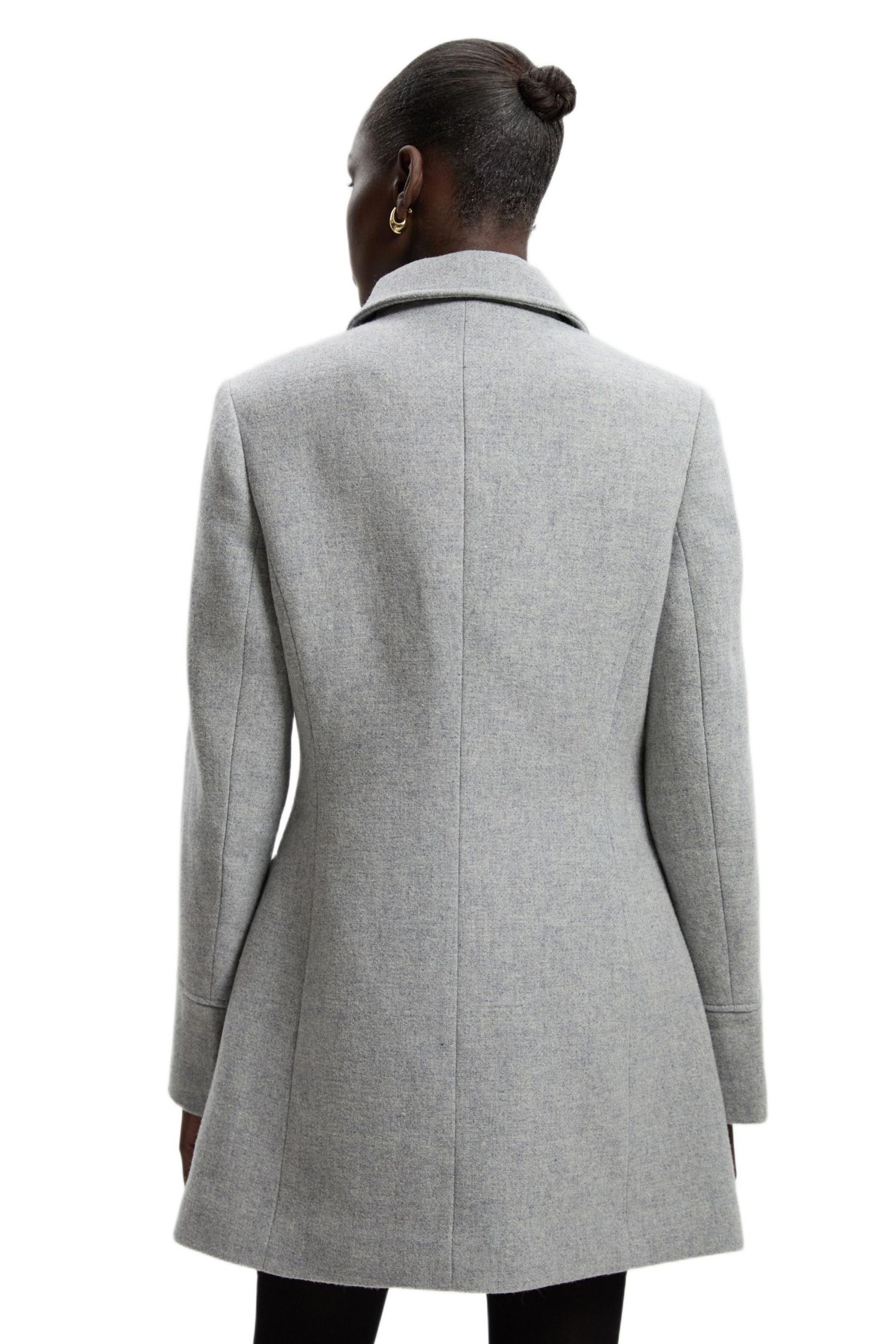 Women's Tailored Knot Detail Midi Coat